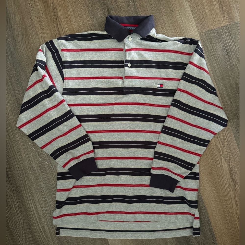 Y2K Tommy Hilfiger Striped Polo